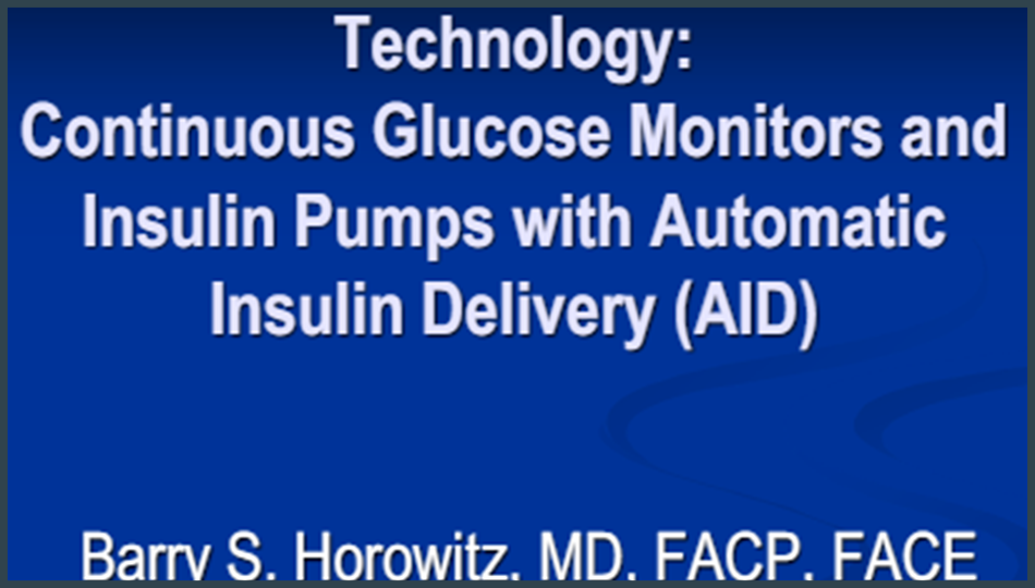 Technology: Continuous Glucose Monitors